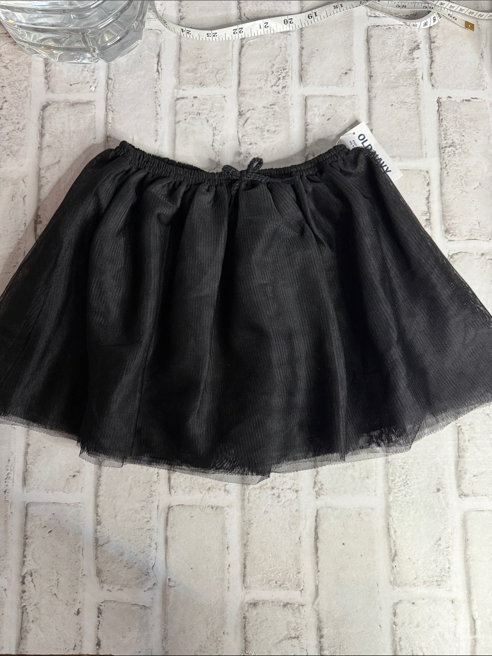 Old Navy Girls Toddler 2T Black Tulle Tutu Skirt Layered Mesh Elastic Waist NWT
